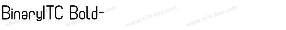 BinaryITC Bold字体转换